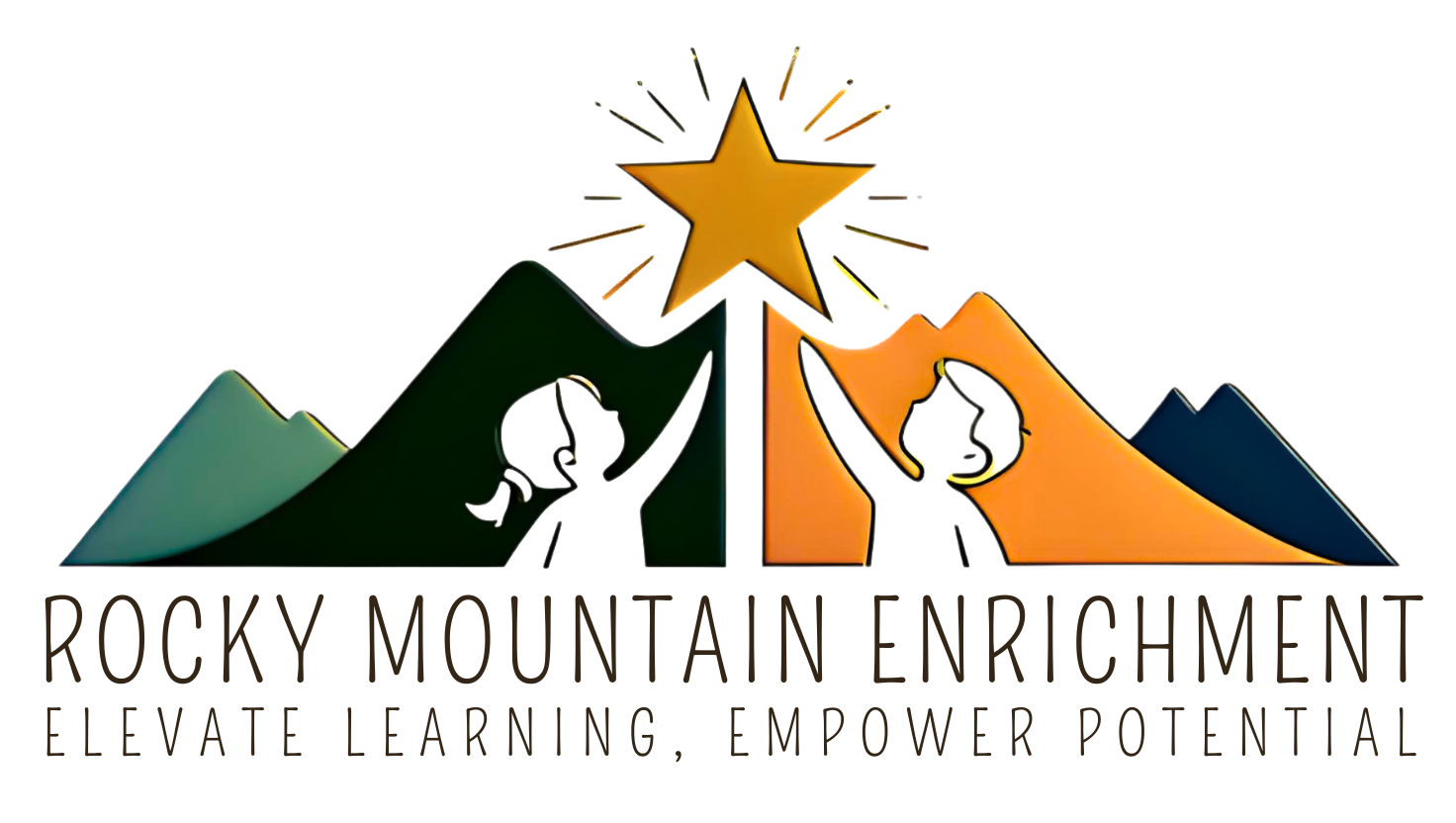 Rocky Mountain Enrichment Horizontal Logo - Transparent
